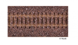 TILLIG 86501 - H0 Gleisbettung Elitegleis dunkel (braun), Länge 114 mm